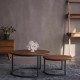 Wooden & Metal Table Set 2 pieces